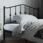 Preview: ARDEBO.de - Kopfteil Metall Schwarz 107 cm