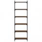Preview: Bücherregal 6 Böden Braun Eiche-Optik 60x30x188cm Holzwerkstoff
