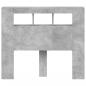 Preview: LED-Kopfteil Betongrau 120x18,5x103,5 cm Holzwerkstoff