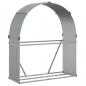 Preview: Kaminholzunterstand Hellgrau 120x45x140 cm Verzinkter Stahl
