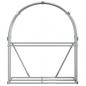 Preview: Kaminholzunterstand Hellgrau 120x45x140 cm Verzinkter Stahl