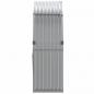 Preview: Kaminholzunterstand Hellgrau 120x45x140 cm Verzinkter Stahl
