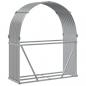 Preview: Kaminholzunterstand Hellgrau 120x45x140 cm Verzinkter Stahl