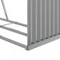 Preview: Kaminholzunterstand Hellgrau 120x45x140 cm Verzinkter Stahl