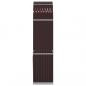 Preview: Kaminholzunterstand Braun 80x45x190 cm Verzinkter Stahl