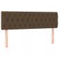 Preview: Boxspringbett mit Matratze & LED Dunkelbraun 160x200 cm Stoff