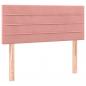 Preview: Boxspringbett mit Matratze Rosa 90x200 cm Samt