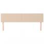 Preview: Kopfteile 2 Stk. Cappuccino-Braun 80x5x78/88 cm Kunstleder