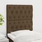 Preview: ARDEBO.de - Kopfteile 2 Stk. Dunkelbraun 80x7x78/88 cm Stoff