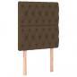 Preview: Kopfteile 2 Stk. Dunkelbraun 80x7x78/88 cm Stoff