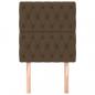 Preview: Kopfteile 2 Stk. Dunkelbraun 80x7x78/88 cm Stoff