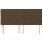 Preview: Kopfteile 4 Stk. Dunkelbraun 100x7x78/88 cm Stoff