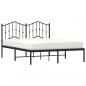 Preview: Bettgestell mit Kopfteil Metall Schwarz 150x200 cm