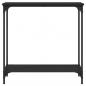 Preview: Konsolentisch Schwarz 75x30,5x75 cm Holzwerkstoff