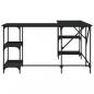 Preview: Schreibtisch Schwarz 139x139x75 cm Holzwerkstoff