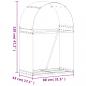 Preview: Kaminholzunterstand Silbern 80x45x120 cm Verzinkter Stahl