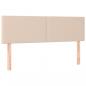 Preview: Kopfteile 2 Stk. Cappuccino-Braun 72x5x78/88 cm Kunstleder