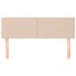 Preview: Kopfteile 2 Stk. Cappuccino-Braun 72x5x78/88 cm Kunstleder