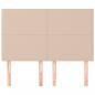 Preview: Kopfteile 4 Stk. Cappuccino-Braun 72x5x78/88 cm Kunstleder