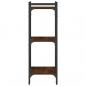 Preview: Bücherregal 3 Böden Braun Eichen-Optik 40x30x86cm Holzwerkstoff
