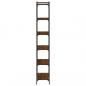 Preview: Bücherregal 6 Böden Braun Eiche-Optik 80x30x188cm Holzwerkstoff