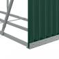 Preview: Kaminholzunterstand Grün 180x45x100 cm Verzinkter Stahl