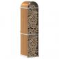 Preview: Kaminholzunterstand Hellbraun 40x45x170 cm Verzinkter Stahl