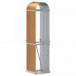 Preview: Kaminholzunterstand Hellbraun 40x45x170 cm Verzinkter Stahl