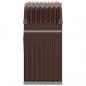 Preview: Kaminholzunterstand Braun 120x45x100 cm Verzinkter Stahl