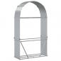 Preview: Kaminholzunterstand Silbern 120x45x210 cm Verzinkter Stahl