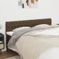 Preview: ARDEBO.de - Kopfteile 2 Stk. Dunkelbraun 100x7x78/88 cm Stoff