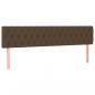 Preview: Kopfteile 2 Stk. Dunkelbraun 100x7x78/88 cm Stoff