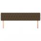 Preview: Kopfteile 2 Stk. Dunkelbraun 100x7x78/88 cm Stoff
