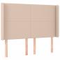 Preview: Boxspringbett mit Matratze & LED Cappuccino-Braun 140x200cm
