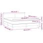 Preview: Boxspringbett mit Matratze Dunkelbraun 160x200 cm Stoff