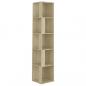 Preview: Eckregal Sonoma-Eiche 33x33x164,5 cm Holzwerkstoff
