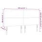 Preview: LED Kopfteil Dunkelgrün 160x5x118/128 cm Samt