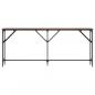 Preview: Konsolentisch Braun Eichen-Optik 180x23x75 cm Holzwerkstoff
