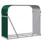 Preview: Kaminholzunterstand Grün 120x45x100 cm Verzinkter Stahl