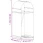 Preview: Kaminholzunterstand Anthrazit 40x45x100 cm Verzinkter Stahl