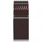 Preview: Kaminholzunterstand Braun 80x45x120 cm Verzinkter Stahl
