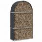Preview: Kaminholzunterstand Anthrazit 120x45x210 Verzinkter Stahl