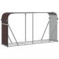 Preview: Kaminholzunterstand Braun 180x45x100 cm Verzinkter Stahl