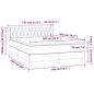 Preview: Boxspringbett mit Matratze Dunkelbraun 140x200 cm Stoff