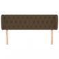 Preview: Kopfteil mit Ohren Dunkelbraun 147x23x78/88 cm Stoff