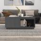 Preview: Couchtisch Grau 100x101x40,5 cm Massivholz Kiefer