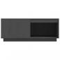 Preview: Couchtisch Grau 100x101x40,5 cm Massivholz Kiefer