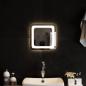 Preview: ARDEBO.de - LED-Badspiegel 30x30 cm