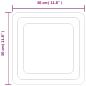 Preview: LED-Badspiegel 30x30 cm