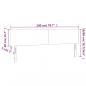 Preview: LED Kopfteil Dunkelbraun 200x5x78/88 cm Stoff